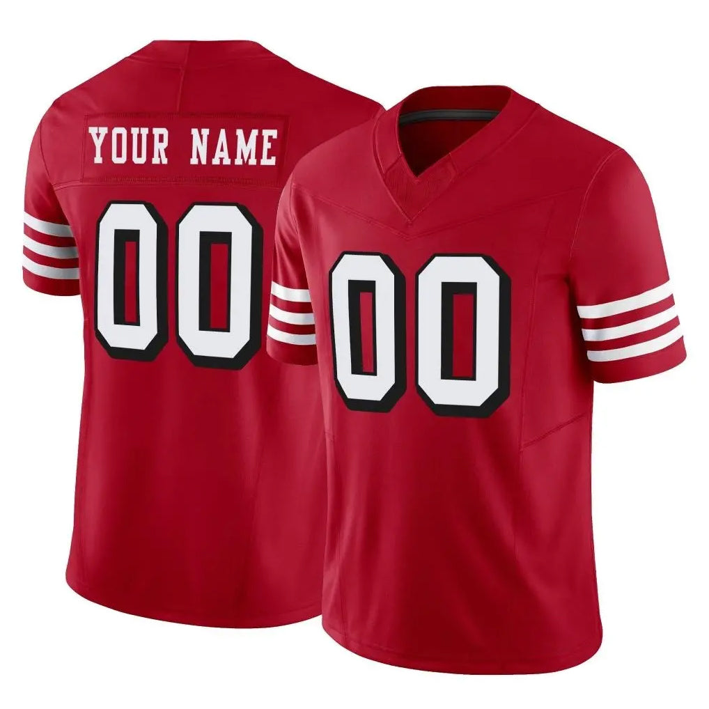 MyBoyd Custom SF.49ers Red Limited Alternate Vapor F.U.S.E. Home Game Any Name & Numbers Stitched Jerseys
