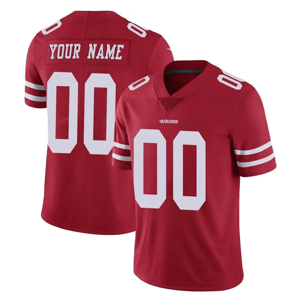 MyBoyd Custom SF.49ers Red Limited Vapor Untouchable Home Game Any Name & Numbers Stitched Jerseys