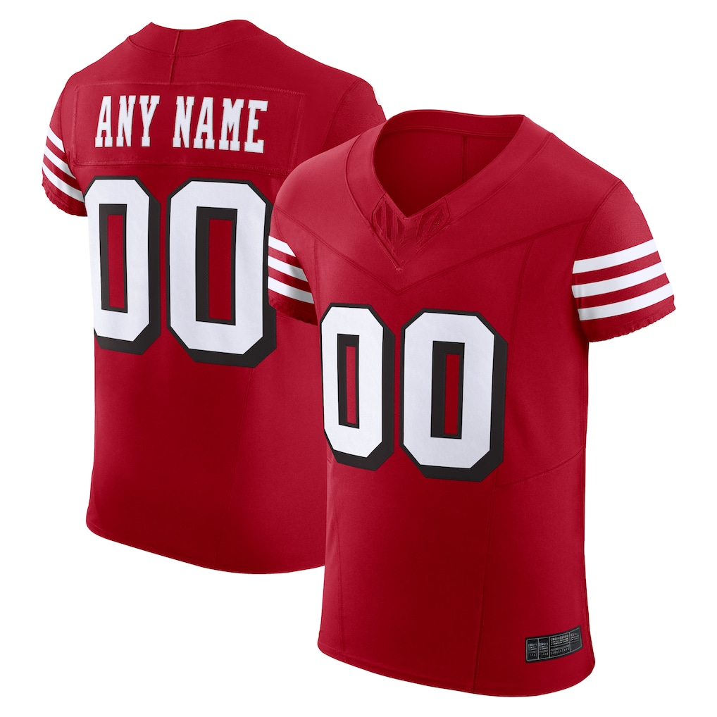 MyBoyd Custom SF.49ers Scarlet Alternate Vapor F.U.S.E. Elite Stitched Jerseys