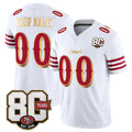 MyBoyd Custom SF.49ers White Limited 80th Rivalries Collection Home Game Any Name & Numbers Stitched Jerseys