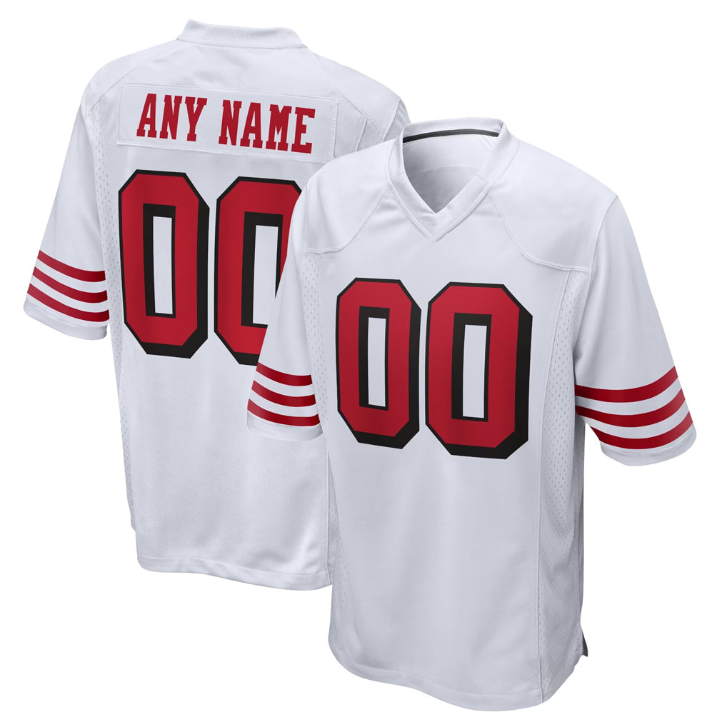MyBoyd Custom SF.49ers White Limited Home Game Any Name & Numbers Stitched Jerseys