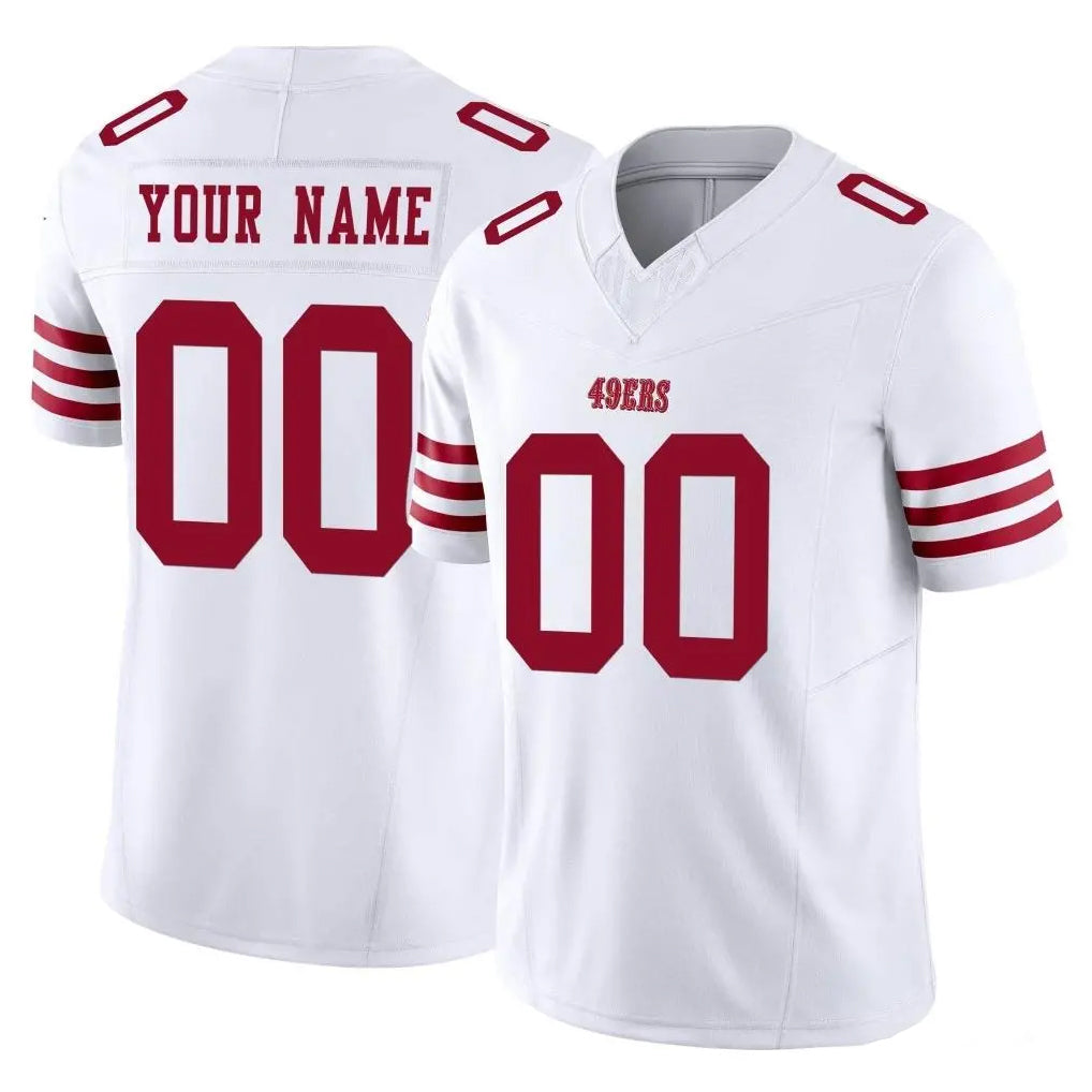 MyBoyd Custom SF.49ers White Limited Vapor F.U.S.E. Home Game Any Name & Numbers Stitched Jerseys