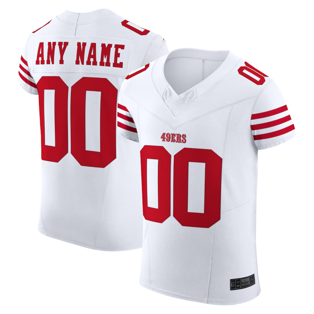MyBoyd Custom SF.49ers White Vapor F.U.S.E. Elite Stitched Jerseys