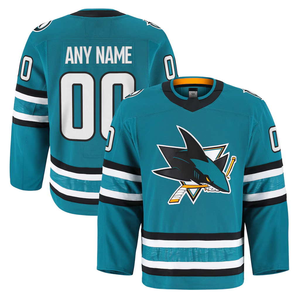 MyBoyd Custom SJ.Sharks Teal Home Authentic Pro Jerseys