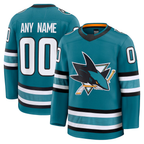 MyBoyd Custom SJ.Sharks Teal Home Premium Jerseys