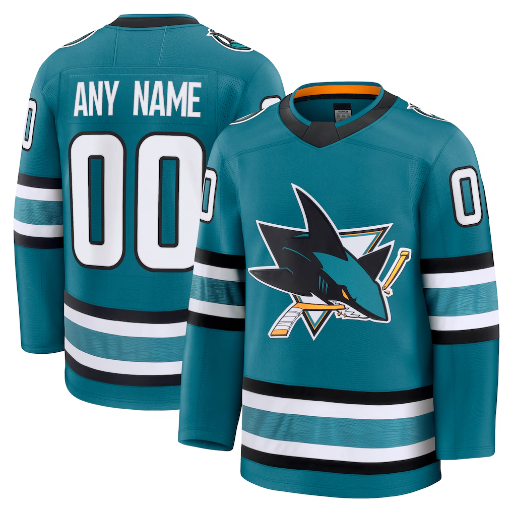 MyBoyd Custom SJ.Sharks Teal Home Premium Jerseys