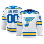 MyBoyd Custom SL.Blues White Away Authentic Pro Jerseys