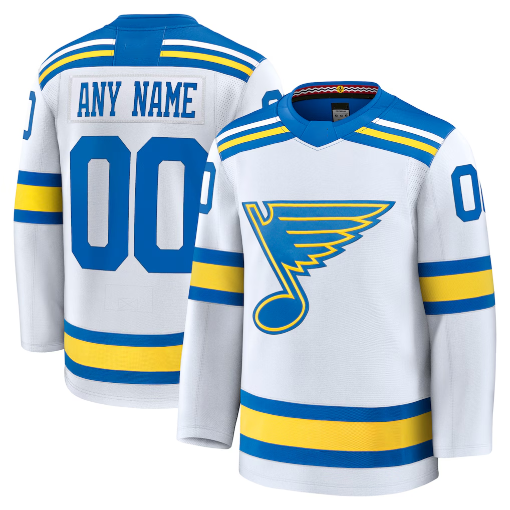 MyBoyd Custom SL.Blues White Away Premium Jerseys