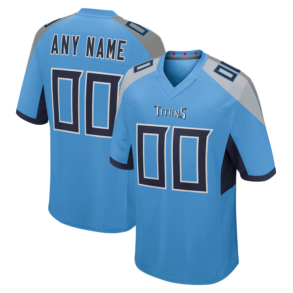 MyBoyd Custom T.Titans Light Blue Alternate Game Stitched Jerseys