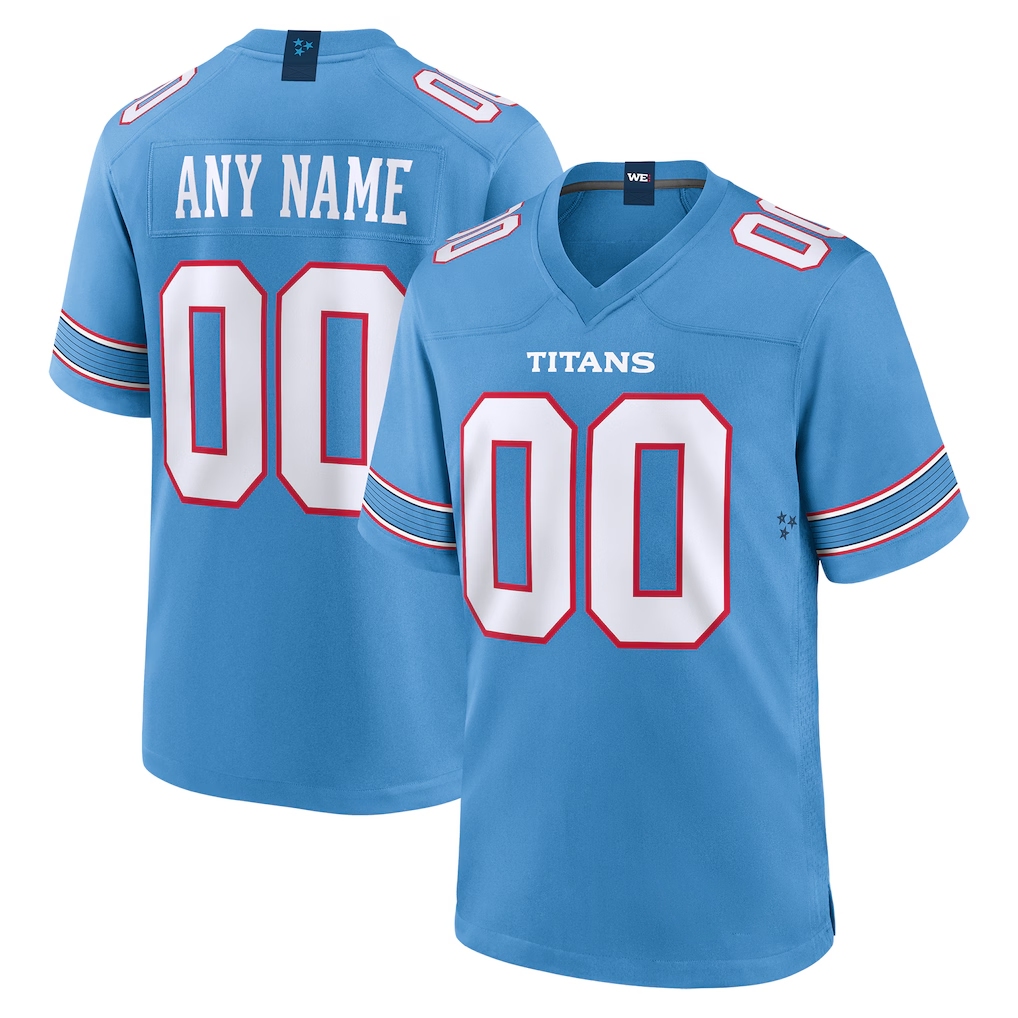 MyBoyd Custom T.Titans Light Blue Game Stitched Jerseys