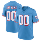 MyBoyd Custom T.Titans  Light Blue Oilers Throwback Game Stitched Jerseys