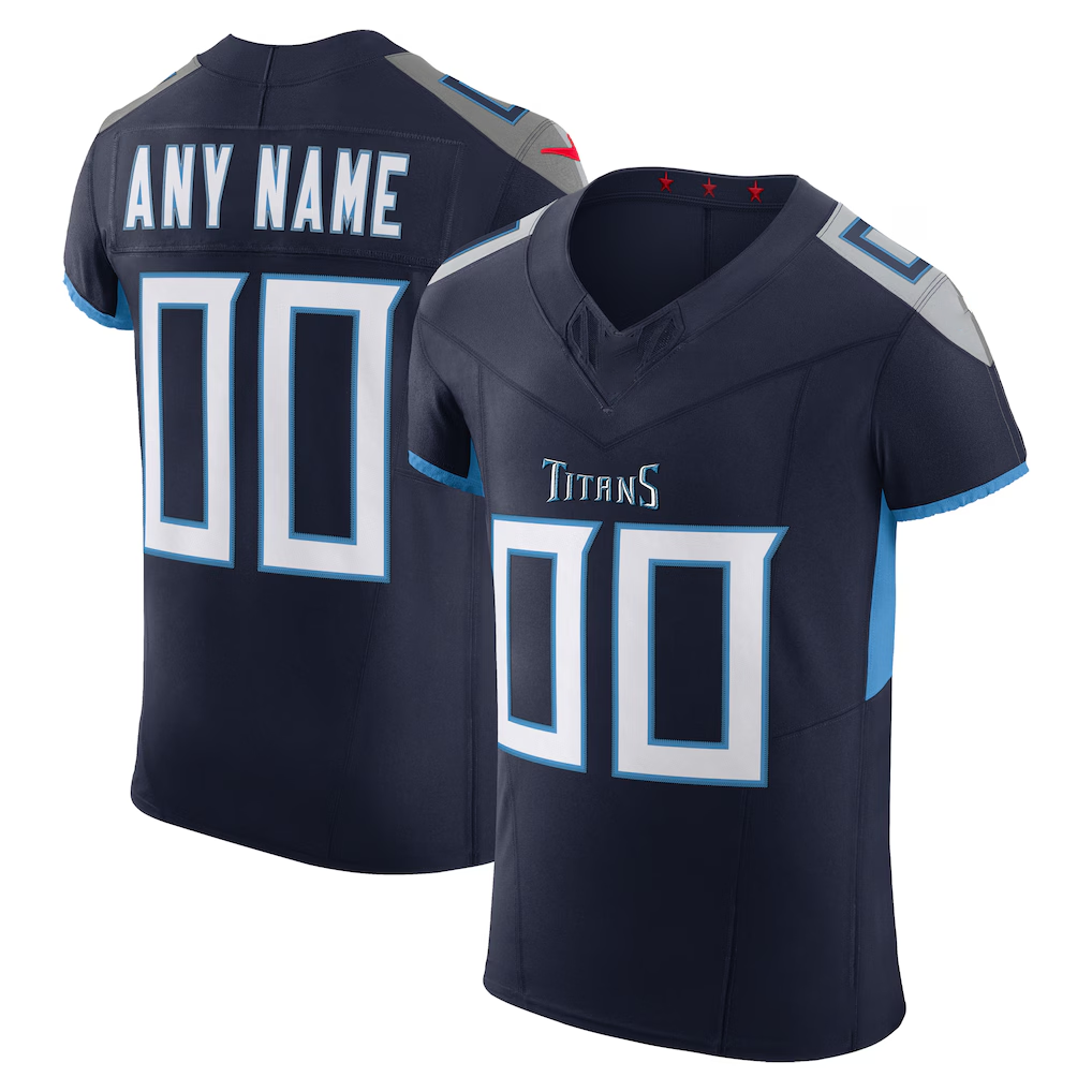 MyBoyd Custom T.Titans Navy Vapor F.U.S.E. Elite Stitched Jerseys