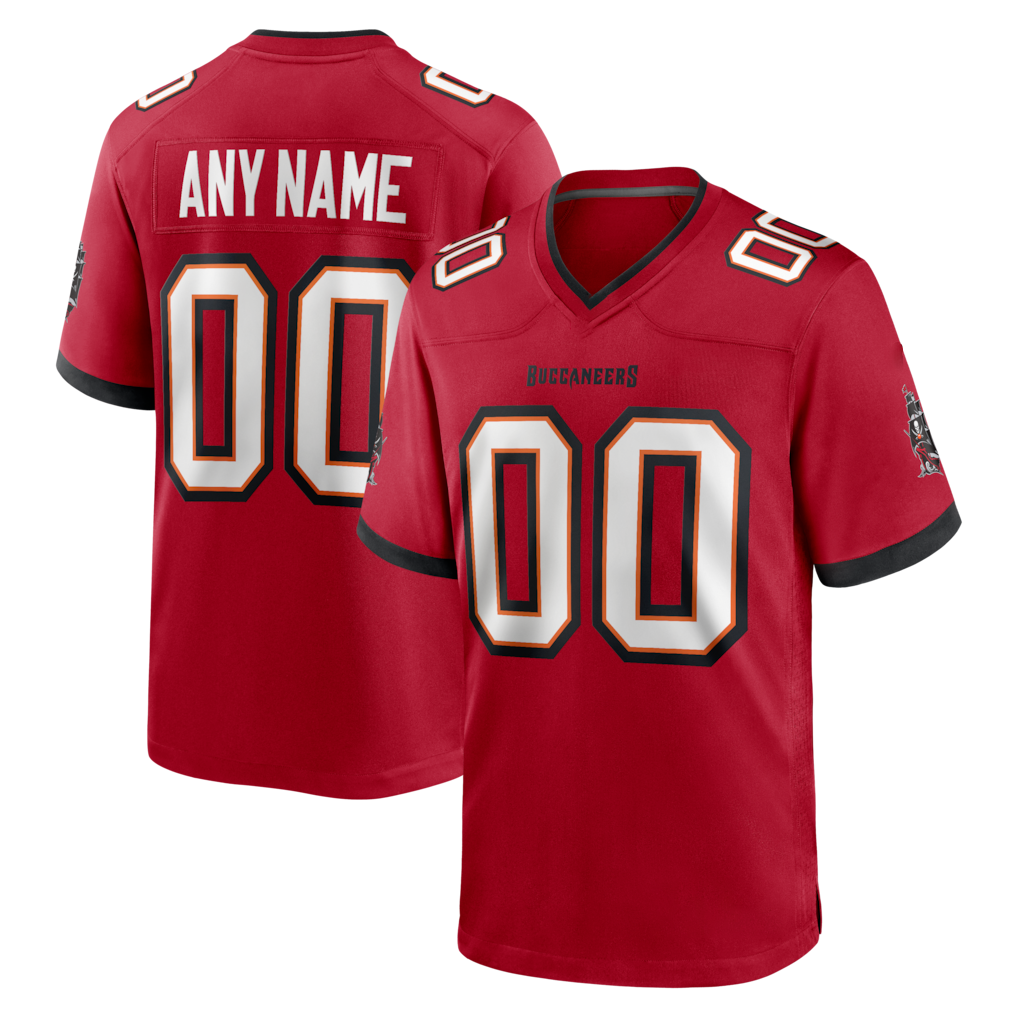 MyBoyd Custom TB.Buccaneers Red Team Game Stitched Jerseys