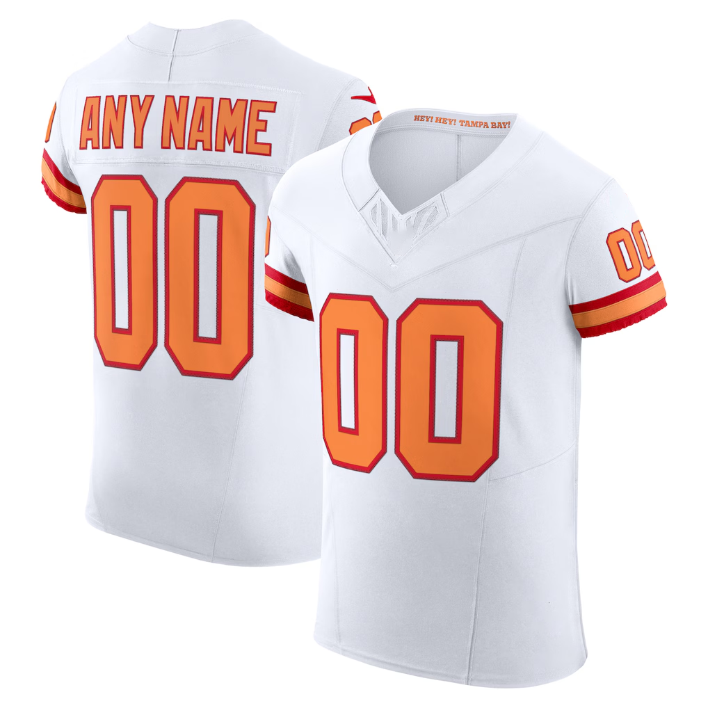 MyBoyd Custom TB.Buccaneers White Vapor F.U.S.E. Elite Stitched Jerseys