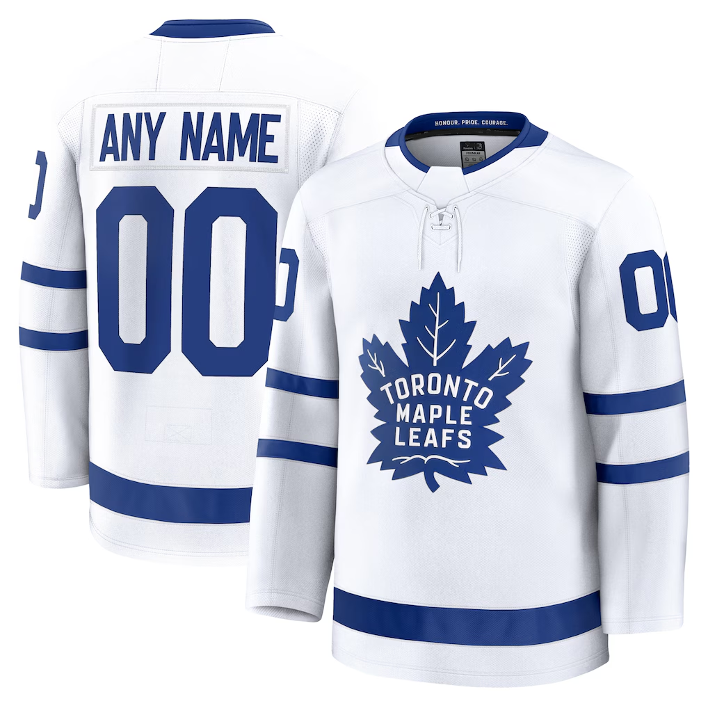 MyBoyd Custom TM.Leafs White Away Premium Jerseys