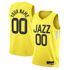 MyBoyd Custom U.Jazz Gold Swingman Stitched Jerseys - Icon Edition