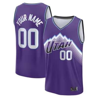 MyBoyd Custom U.Jazz Purple Fast Break Replica Custom Stitched Jerseys - Icon Edition