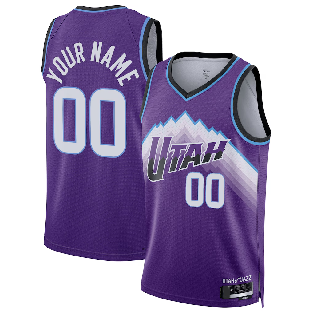 MyBoyd Custom U.Jazz Purple Swingman Stitched Jerseys - Icon Edition