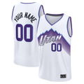 MyBoyd Custom U.Jazz White Fast Break Replica Stitched Jerseys - Association Edition