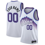 MyBoyd Custom U.Jazz White Swingman Stitched Jerseys - Association Edition
