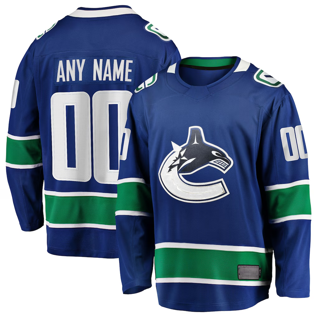 MyBoyd Custom V.Canucks Blue Home Team Breakaway Jerseys