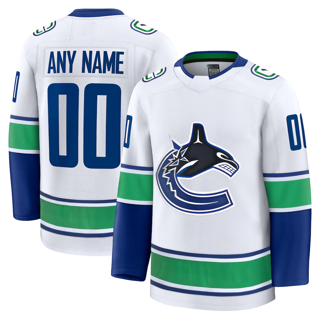 MyBoyd Custom V.Canucks White Away Premium Jerseys