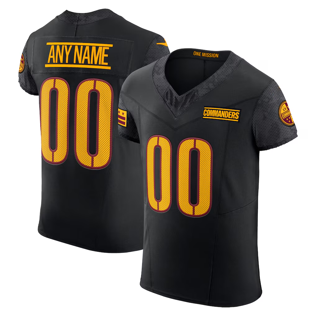 MyBoyd Custom W.Commanders Black Alternate Vapor F.U.S.E. Elite  Stitched Jerseys