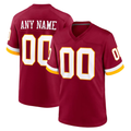MyBoyd Custom W.Commanders Burgundy Game Stitched Jerseys