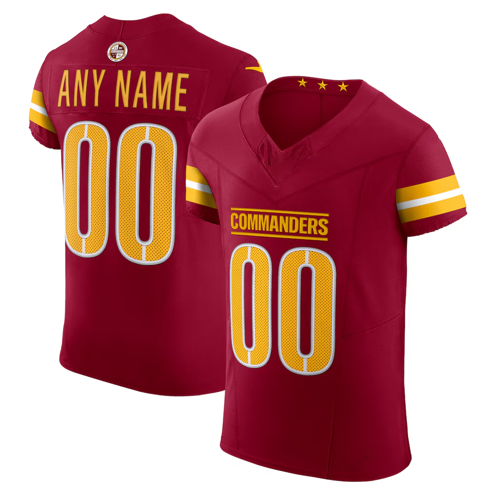 MyBoyd Custom W.Commanders Burgundy Team Vapor F.U.S.E. Elite Stitched Jerseys