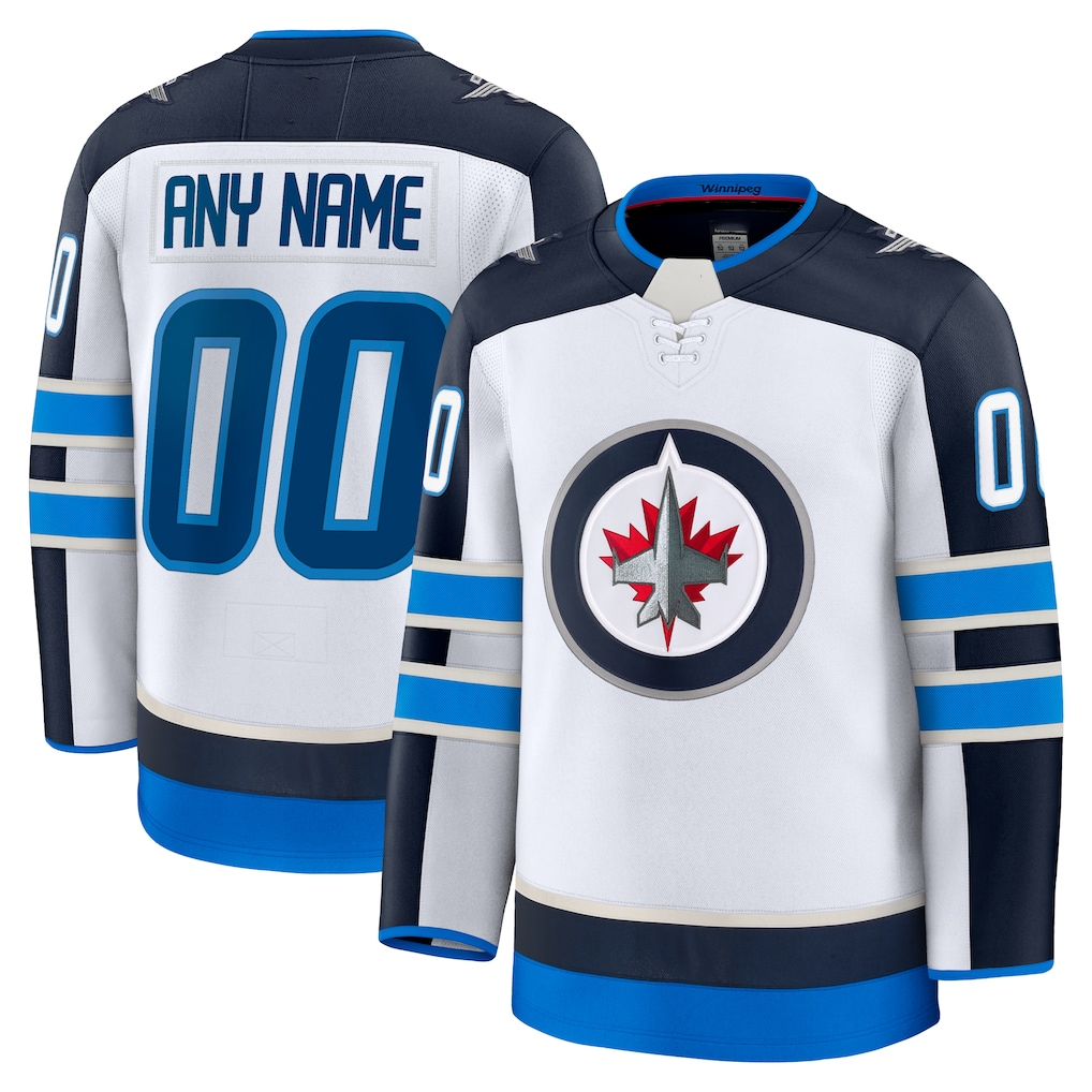 MyBoyd Custom W.Jets White Away Premium Jerseys