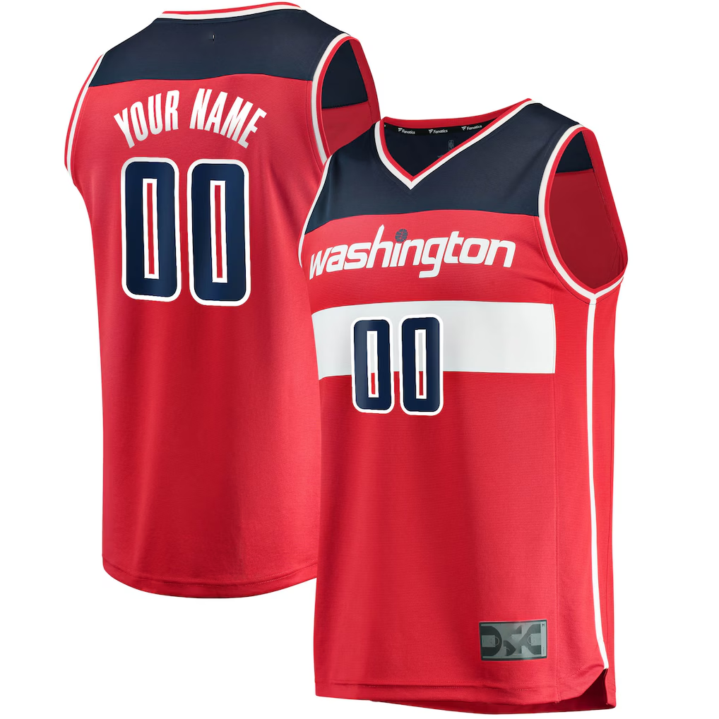 MyBoyd Custom W.Wizards  Red Fast Break Replica Jerseys - Icon Edition