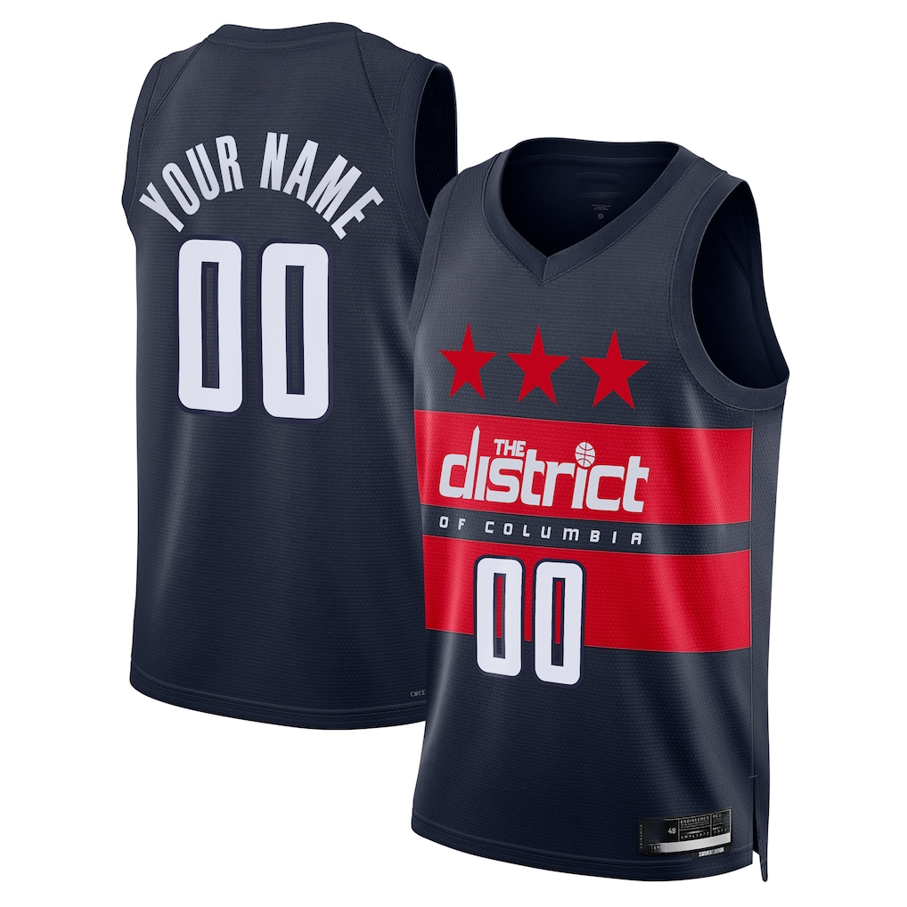 MyBoyd Custom W.Wizards Navy 202425 Swingman Jerseys - Statement Edition