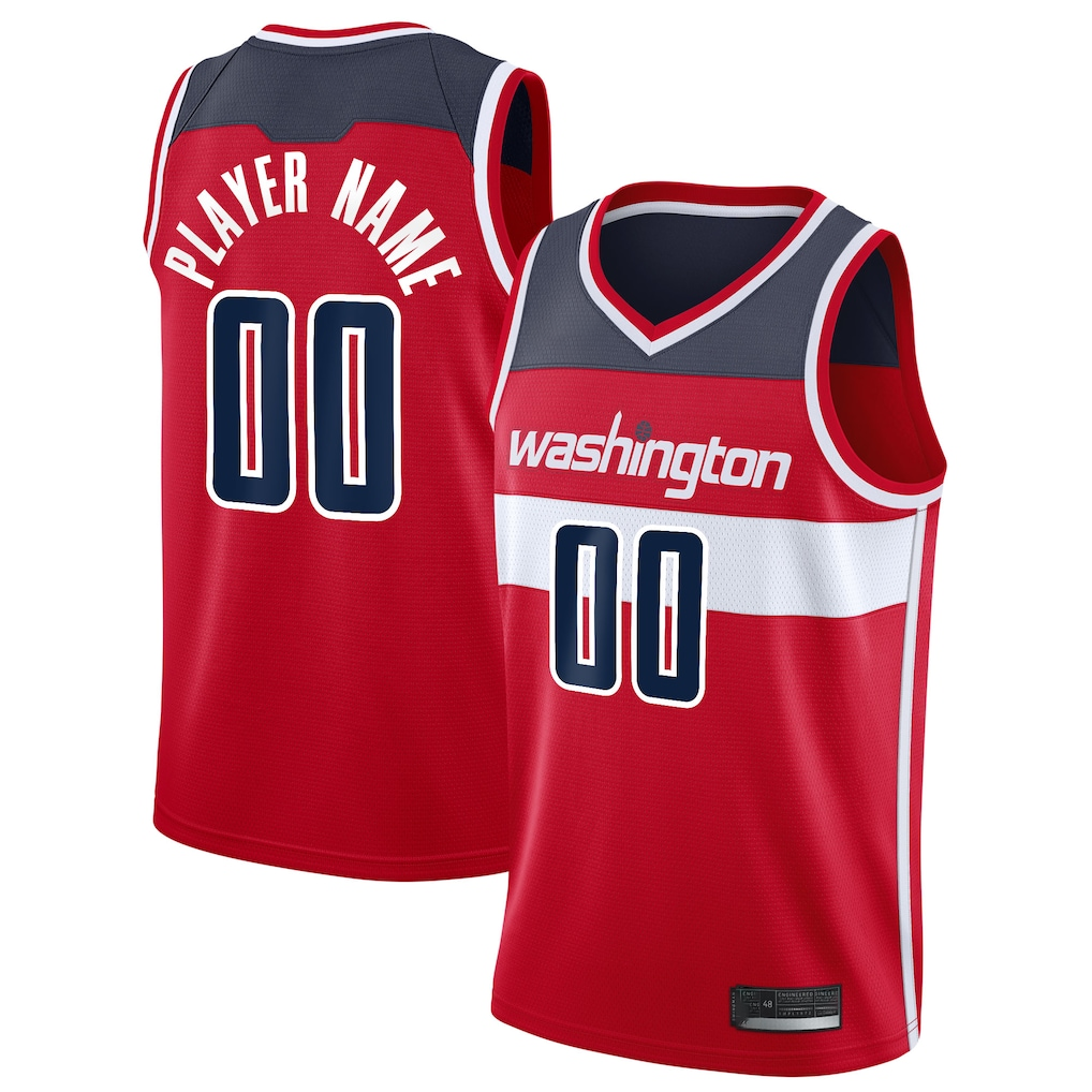 MyBoyd Custom W.Wizards Red 202021 Swingman Jerseys - Icon Edition