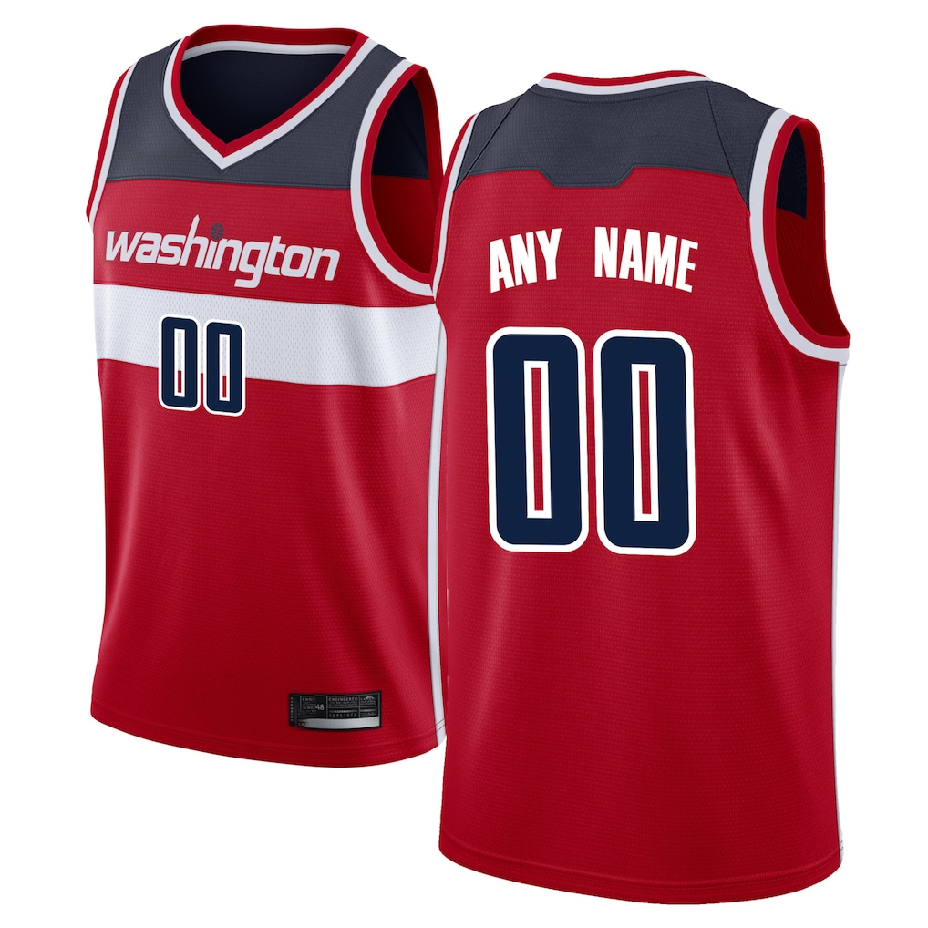 MyBoyd Custom W.Wizards Red Swingman Jerseys - Icon Edition