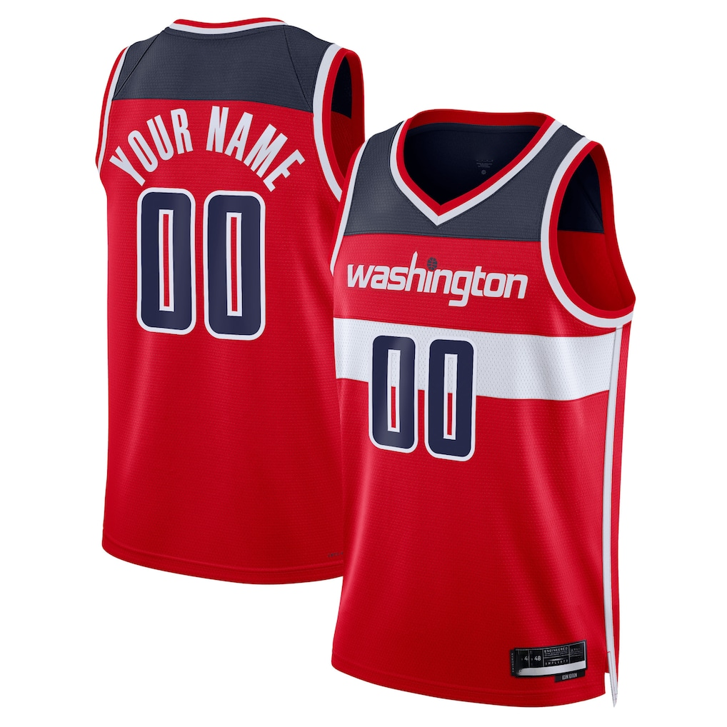MyBoyd Custom W.Wizards Red Swingman Jerseys - Icon Edition