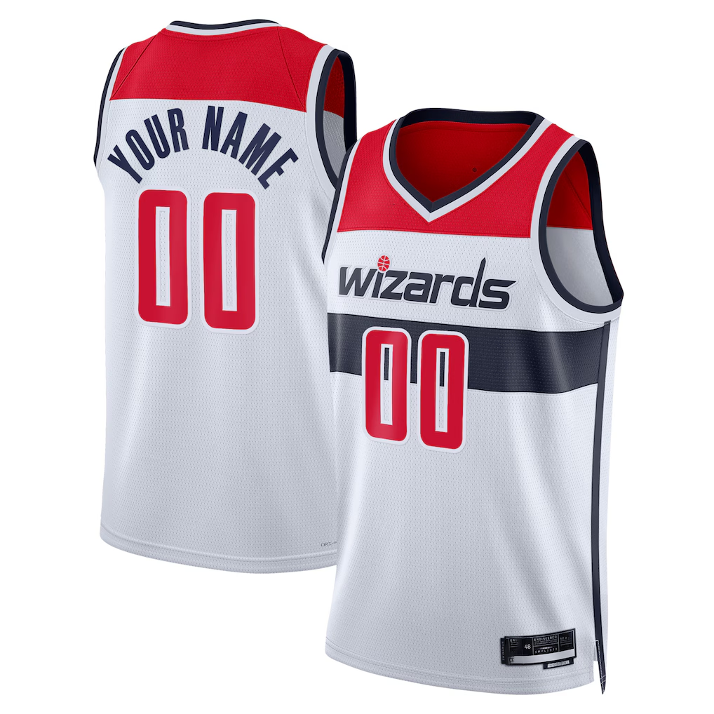 MyBoyd Custom W.Wizards White Swingman Jerseys - Association Edition