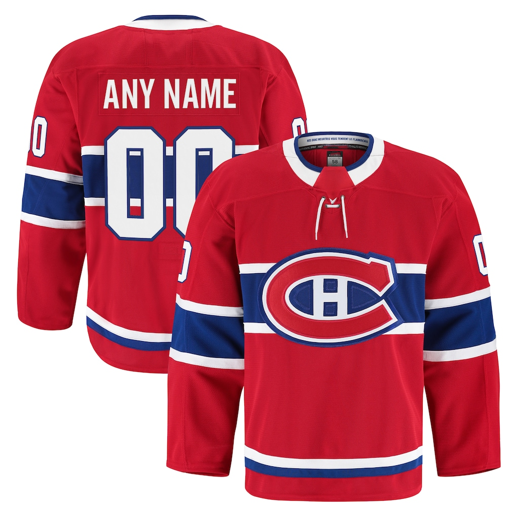 MyBoyd Custom M.Canadiens Red Home Authentic Pro Jerseys
