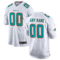 MyBoyd Custom M.Dolphins White Game Road Stitched Jerseys