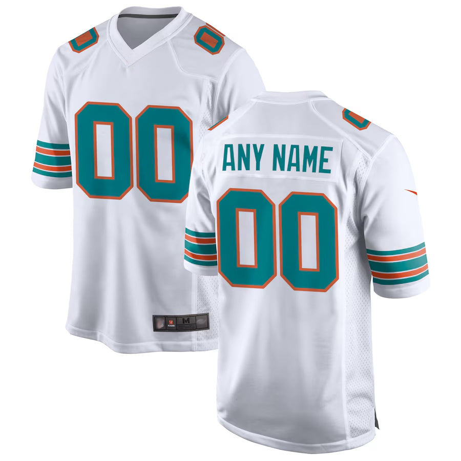 MyBoyd Custom M.Dolphins Game Secondary Alternate Stitched Jerseys