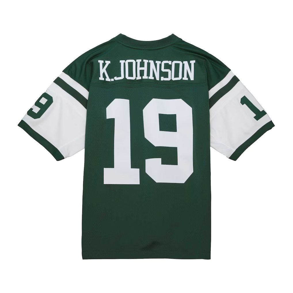 MyBoyd NY.Jets #19 Keyshawn Johnson Mitchell & Ness Green Legacy Replica Stitched Jerseys