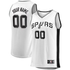 MyBoyd Custom SA.Spurs White Fast Break Replica Stitched Jerseys- Association Edition