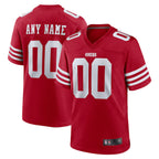 MyBoyd Custom SF.49ers Game Home Scarlet Stitched Jerseys